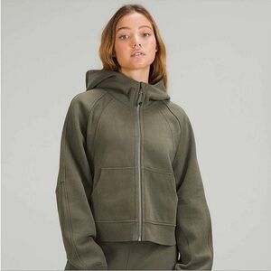 lululemon athletica Olive Green Full-Zip Hoodie